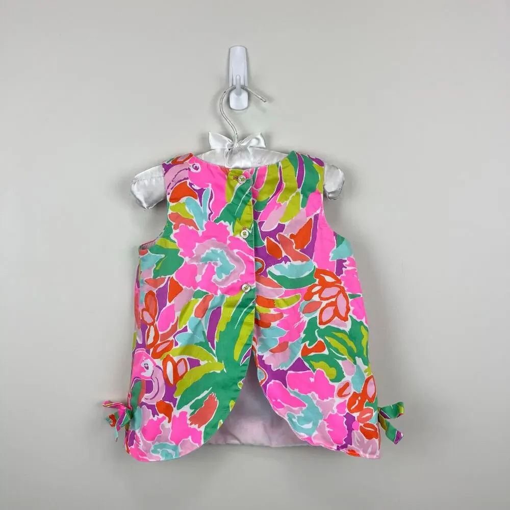 Lilly Pulitzer Girls Infant Shift Dress Multi Lulu 12-18 Months