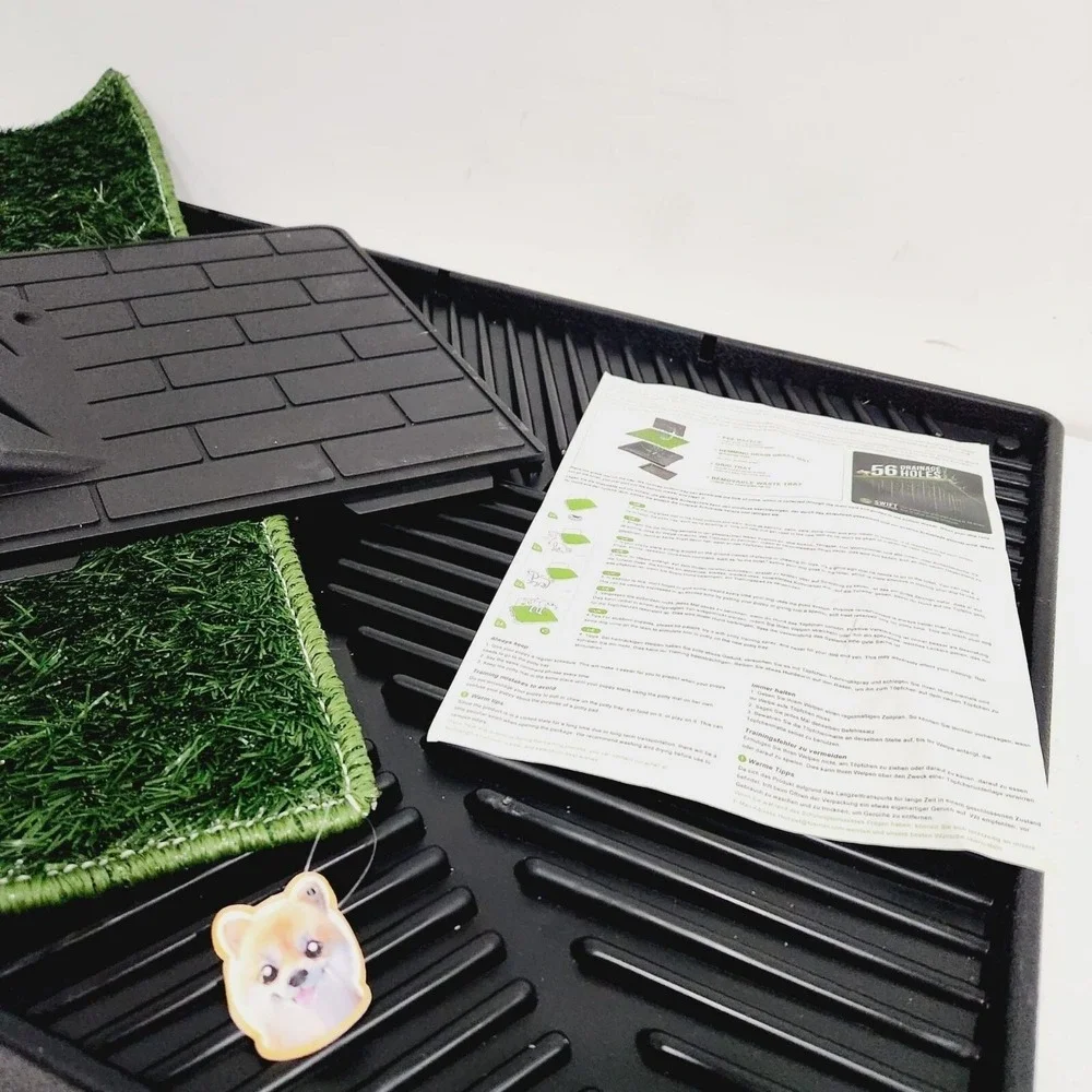 Hompet Dog Grass Pad with Tray 30x20 Large Reusable Artificial Turf Puppy‎ Potty