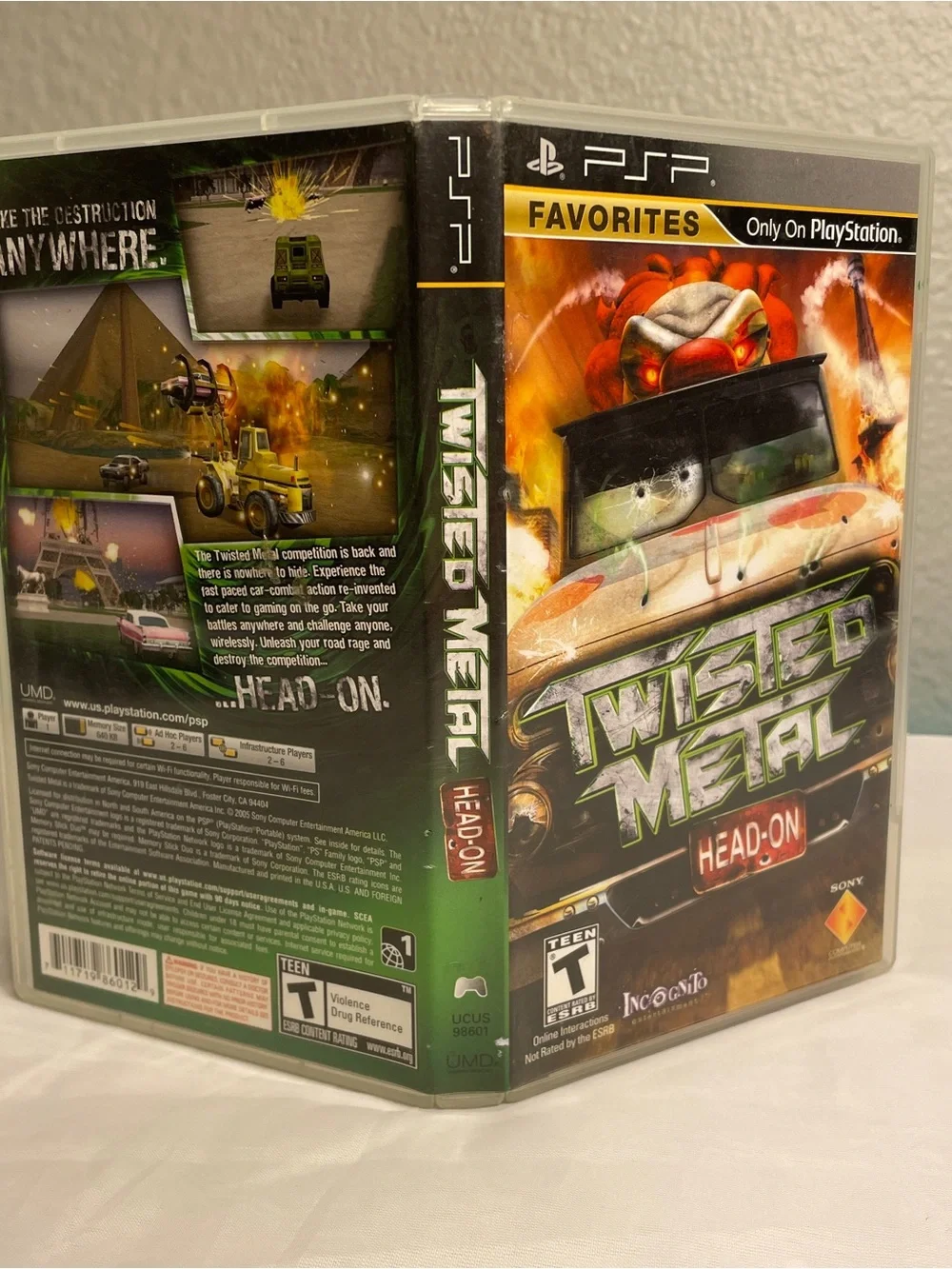 Twisted Metal: Head-On (Sony PSP, 2005) Tested & Works Complete CIB Videogame