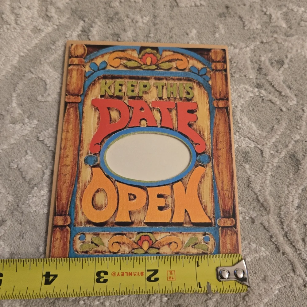 Vintage vibrant card
