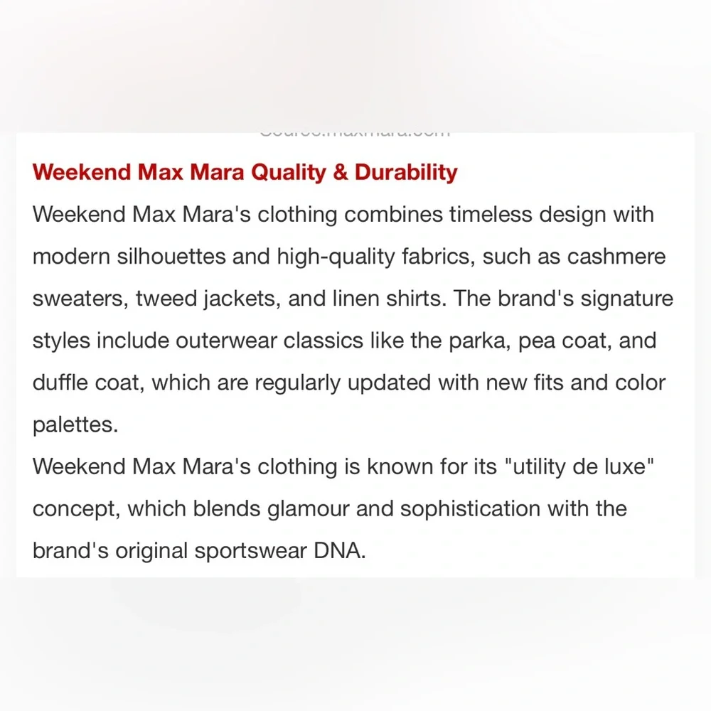 Weekend Max Mara weekend maxmara