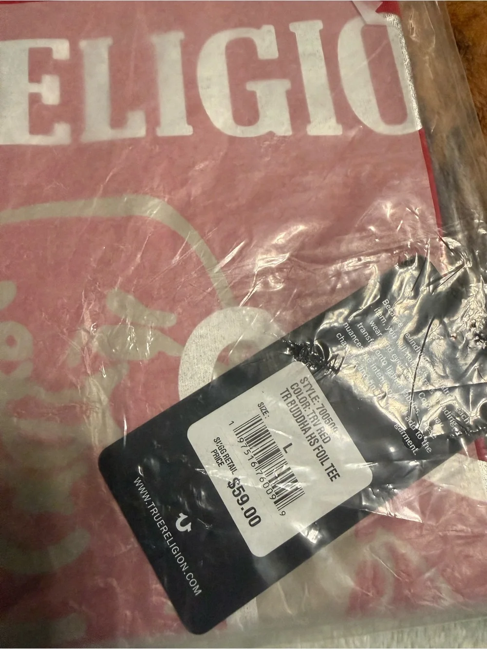 True Religion bold red
