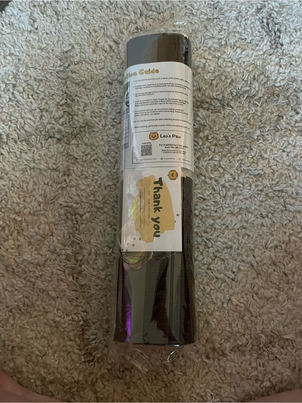 Multifunctional Cat Scratching Carpet - Brown