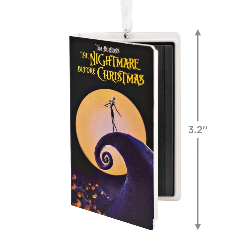 Hallmark Disney The Nightmare Before Christmas‎ VHS Movie Video Retro Ornament