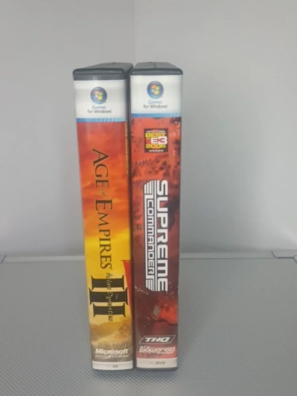 Lot of 2 PC Games Age of Empires III Asian Dynasties + Supreme Commander Tested