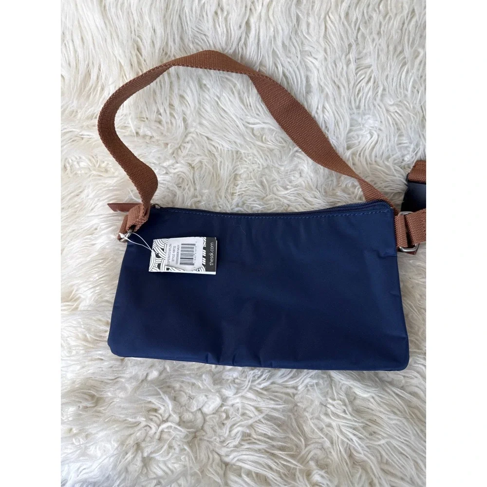 NWT The Sak Esperato Nylon Crossbody Bag Navy Blue Adjustable Strap Travel Beach