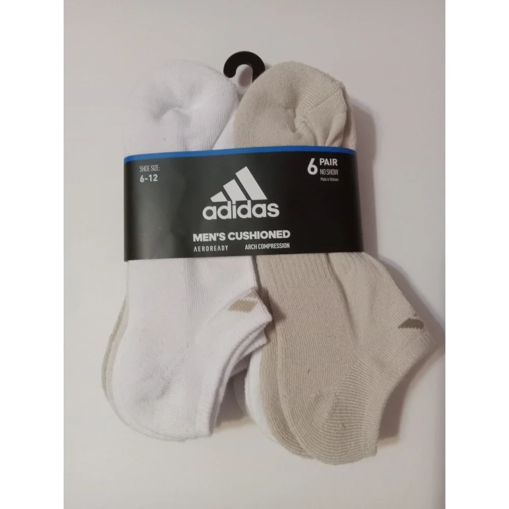 Adidas‎ No Showsocks 6 Pair Men 6-12