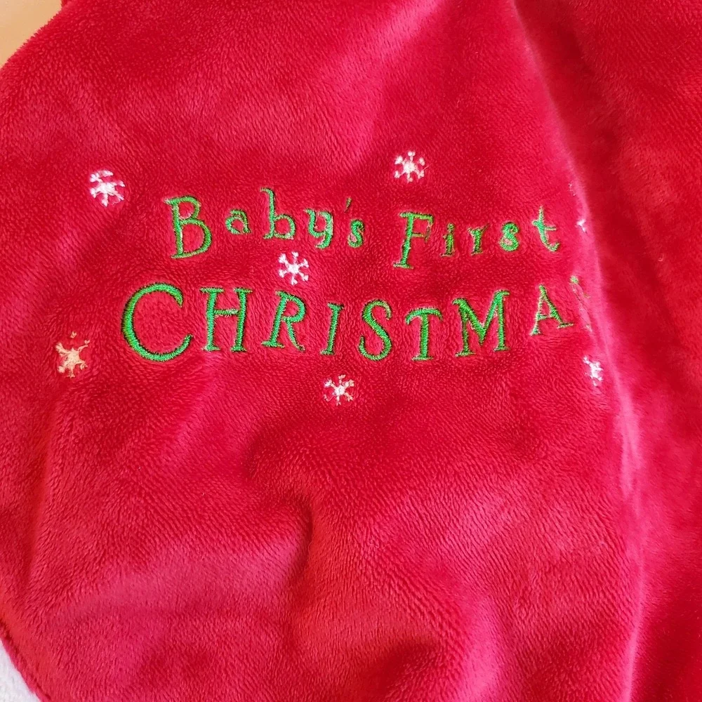 Mary Meyer Santa Lovey Security Blanket Christmas‎ Snowflakes Baby Toy