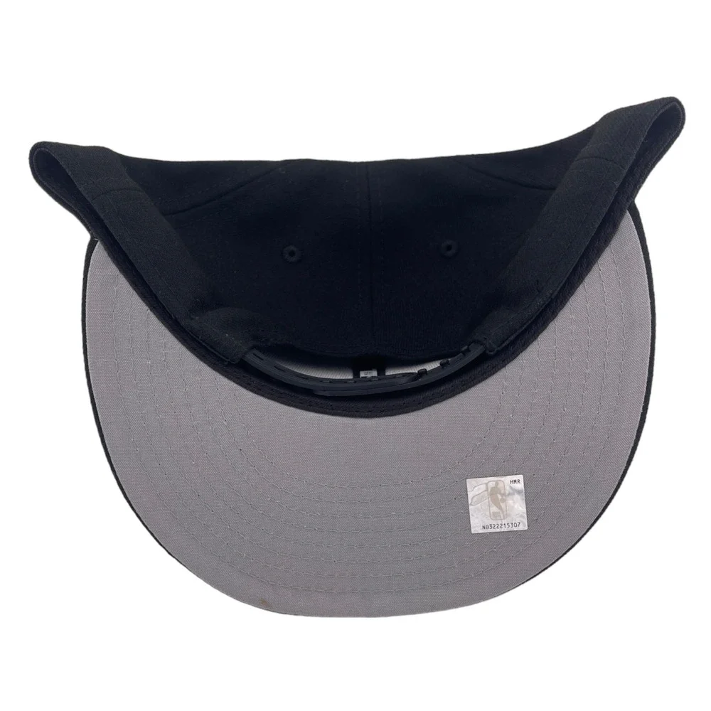 New Era Miami Heat Script‎ Up Logo Black/Grey UV NBA 9FIFTY Snapback Hat