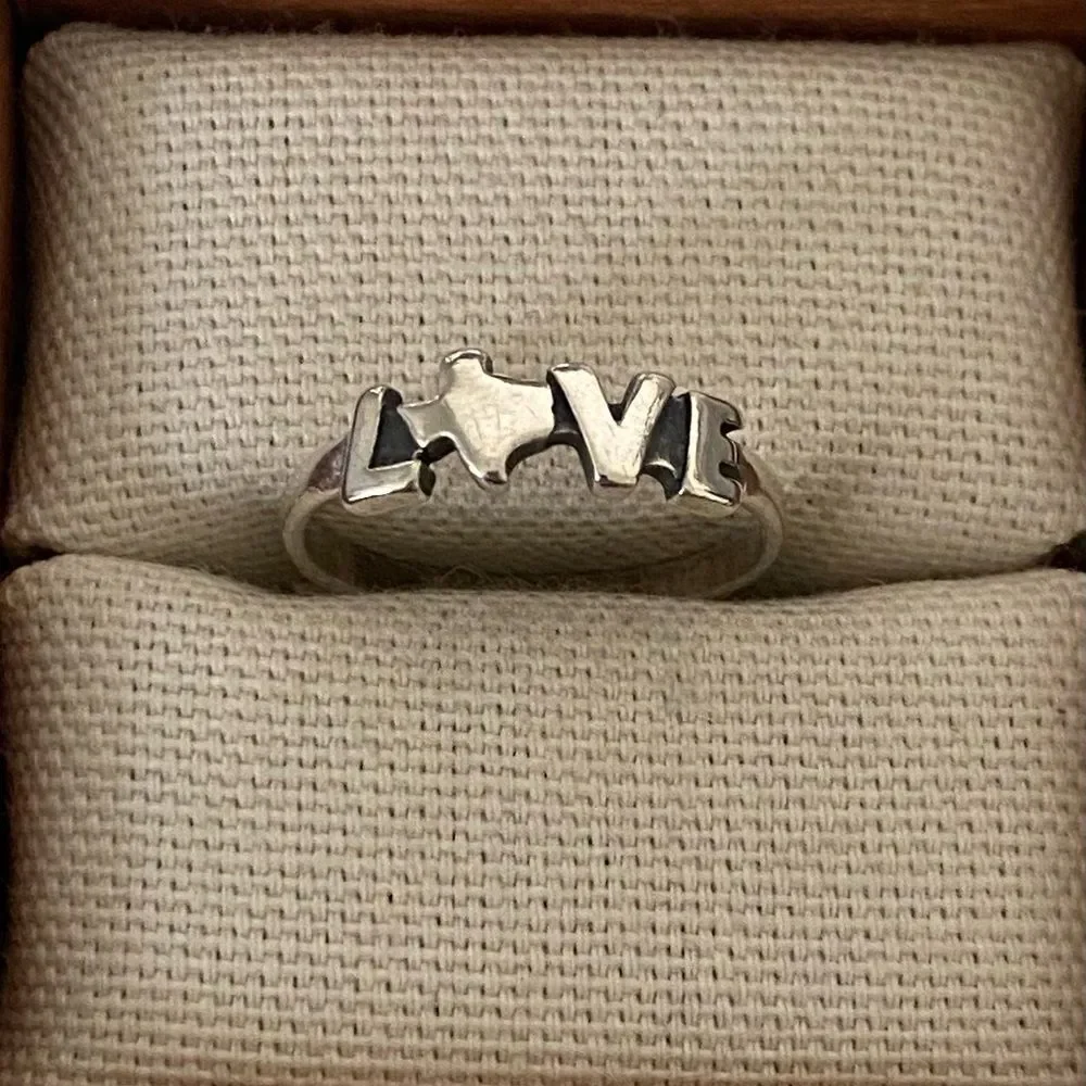 James Avery Retired Texas Love Ring