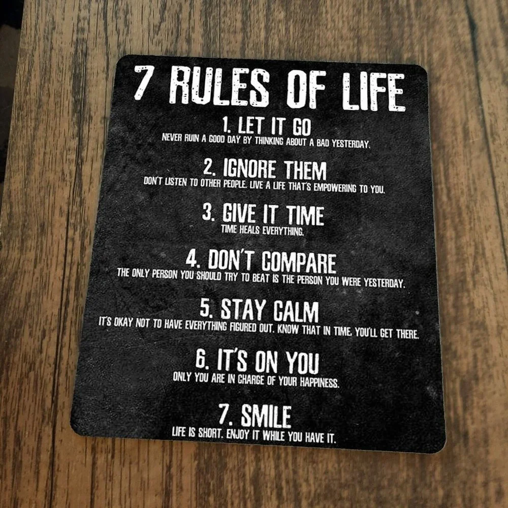 7 Rules of Life Mouse Pad‎