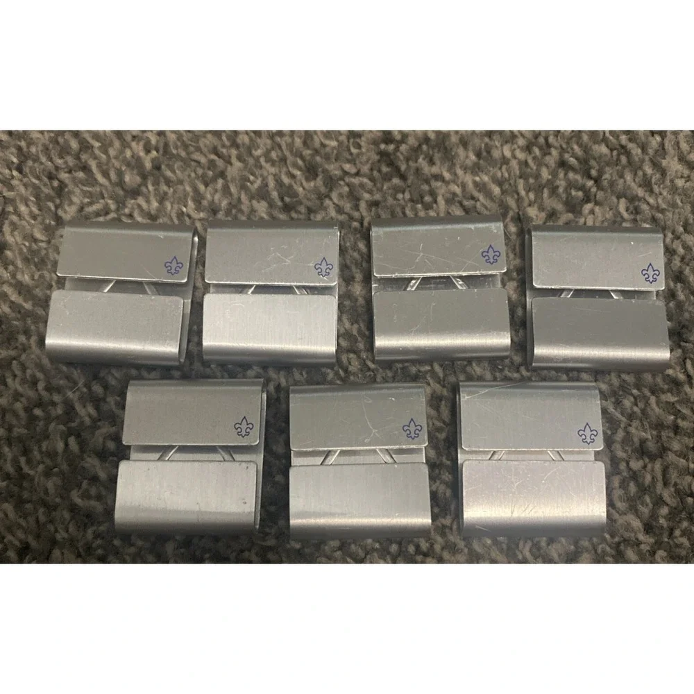 Boy Scout Cub Scout Belt 7 Mixed Merit Activity Slides Metal Badges