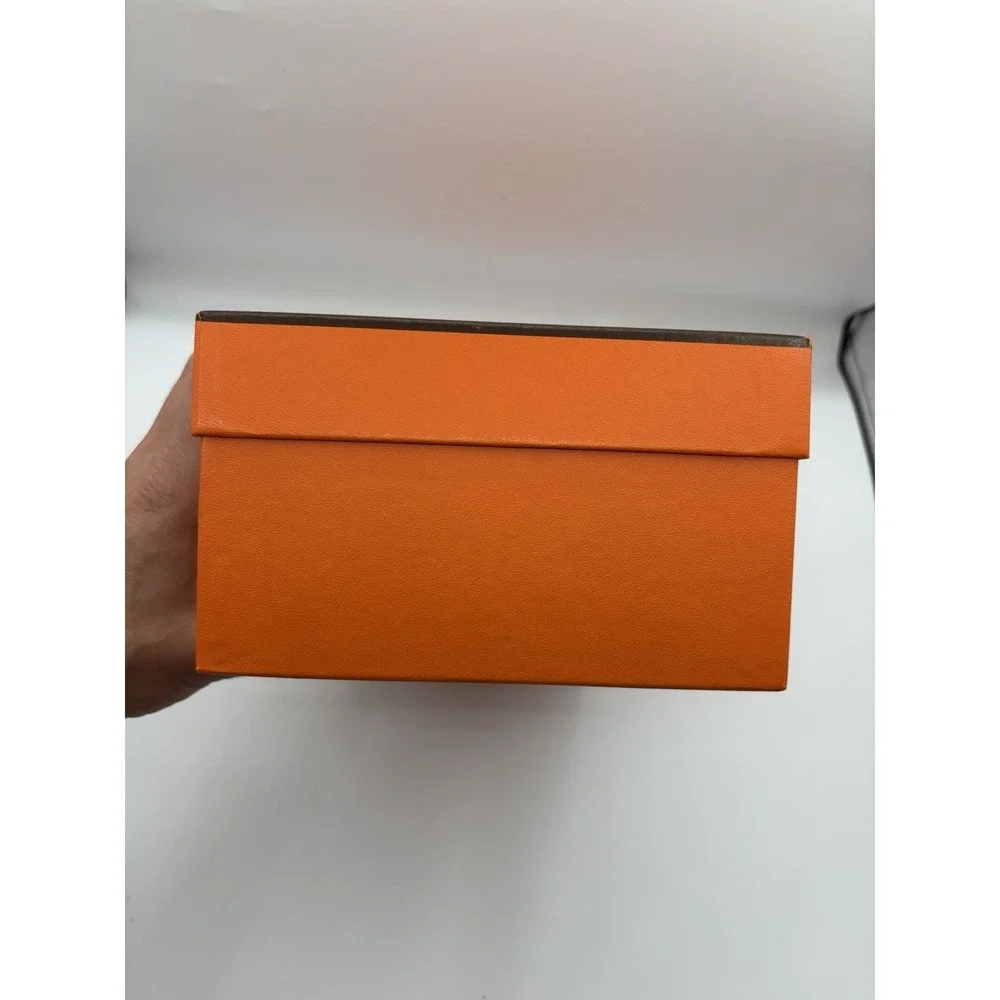 Authentic Hermes Empty Orange Shoe Box‎ W/ Dustbags 11
