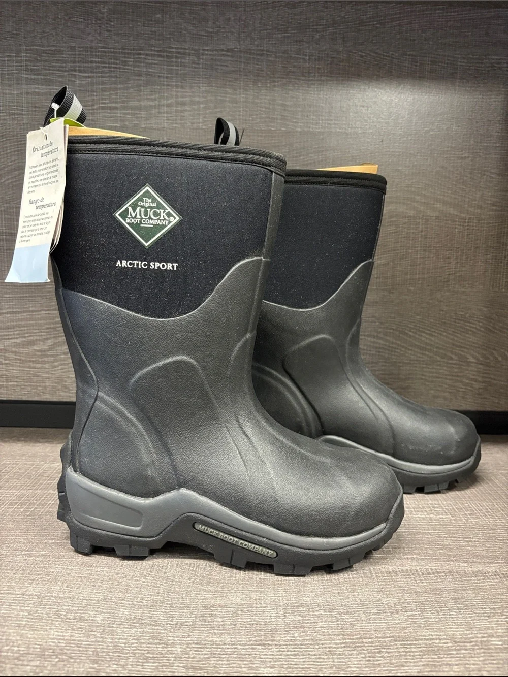 Unisex Muck Arctic Sport Mid Extreme Conditions Boots (Black) - Men's 5/Wm's 6
