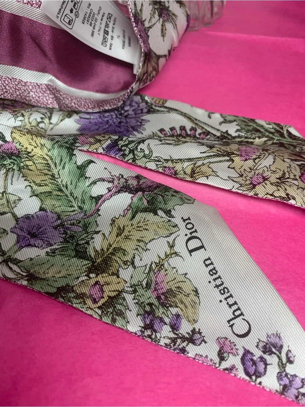 Dior silk twilly