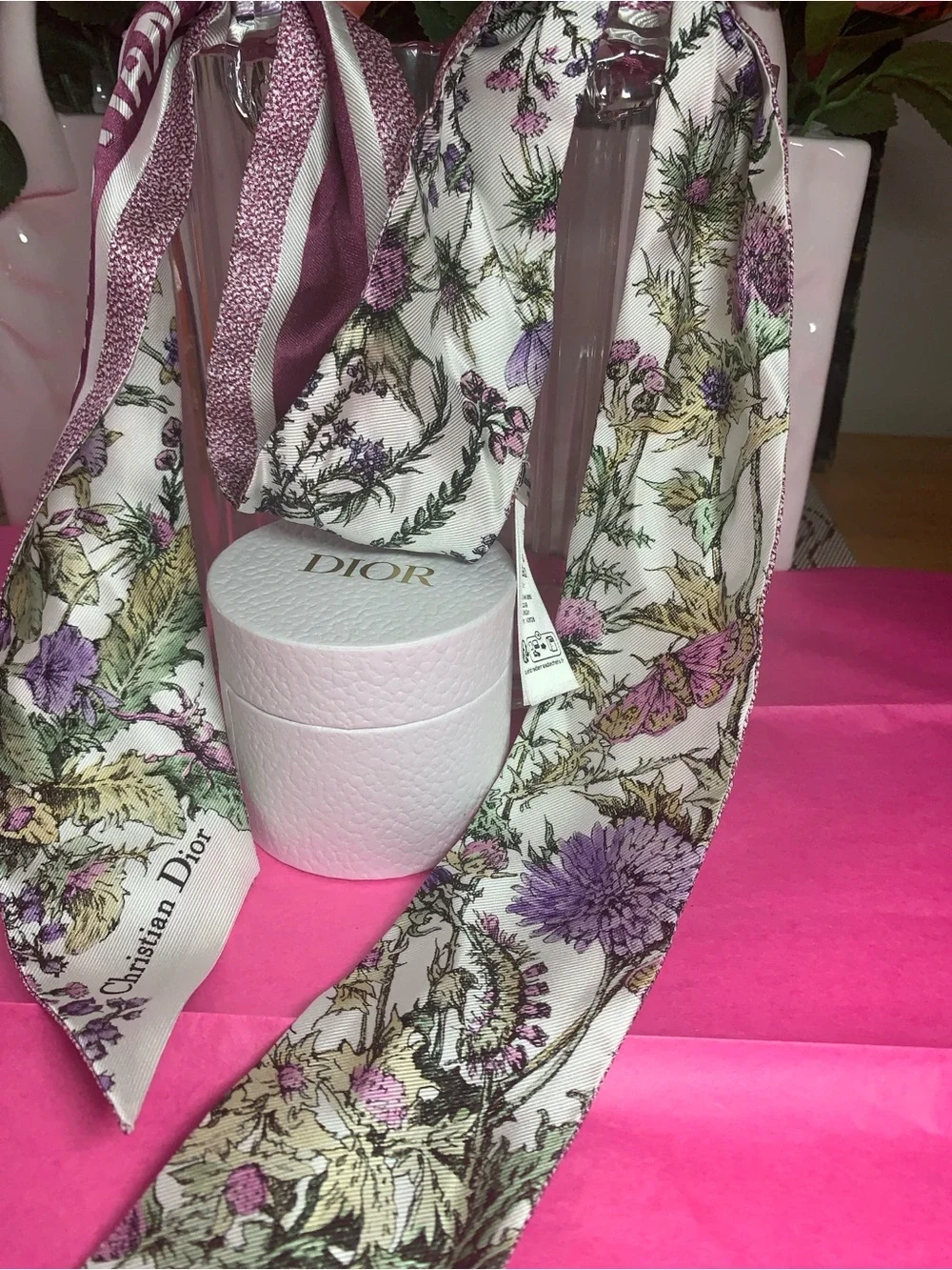 Dior silk twilly