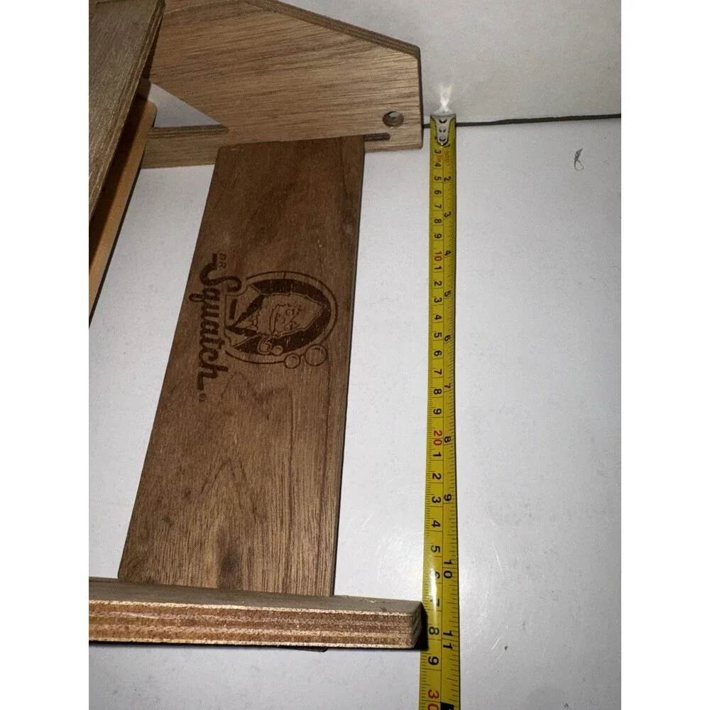 Dr. Squatch Wooden Soap Shower Caddy Rare Discontinued Get Dirty Stay Clean Wood