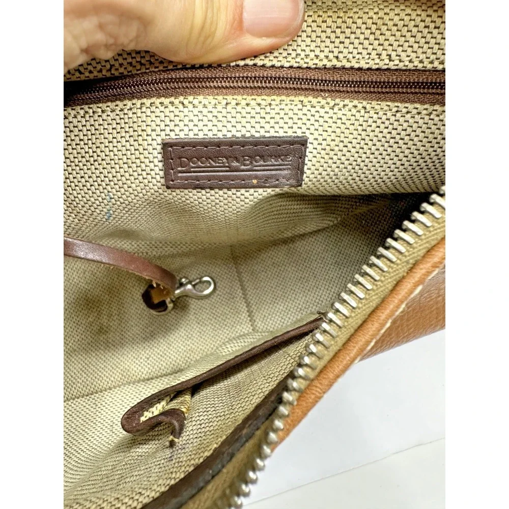 Dooney & Bourke 1975 Anniversary East West Hobo Purse Shoulder Brown Leather