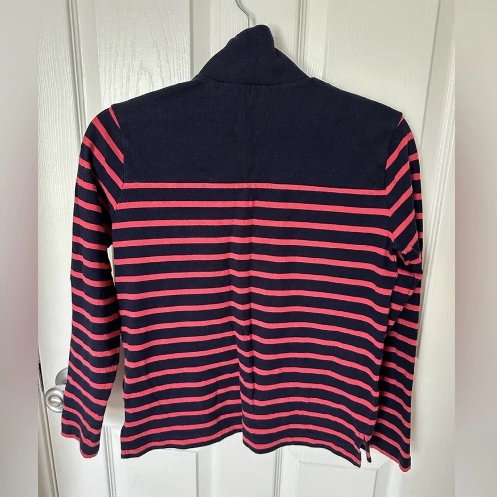 J. Crew Black and Red Striped Button Down Shirt