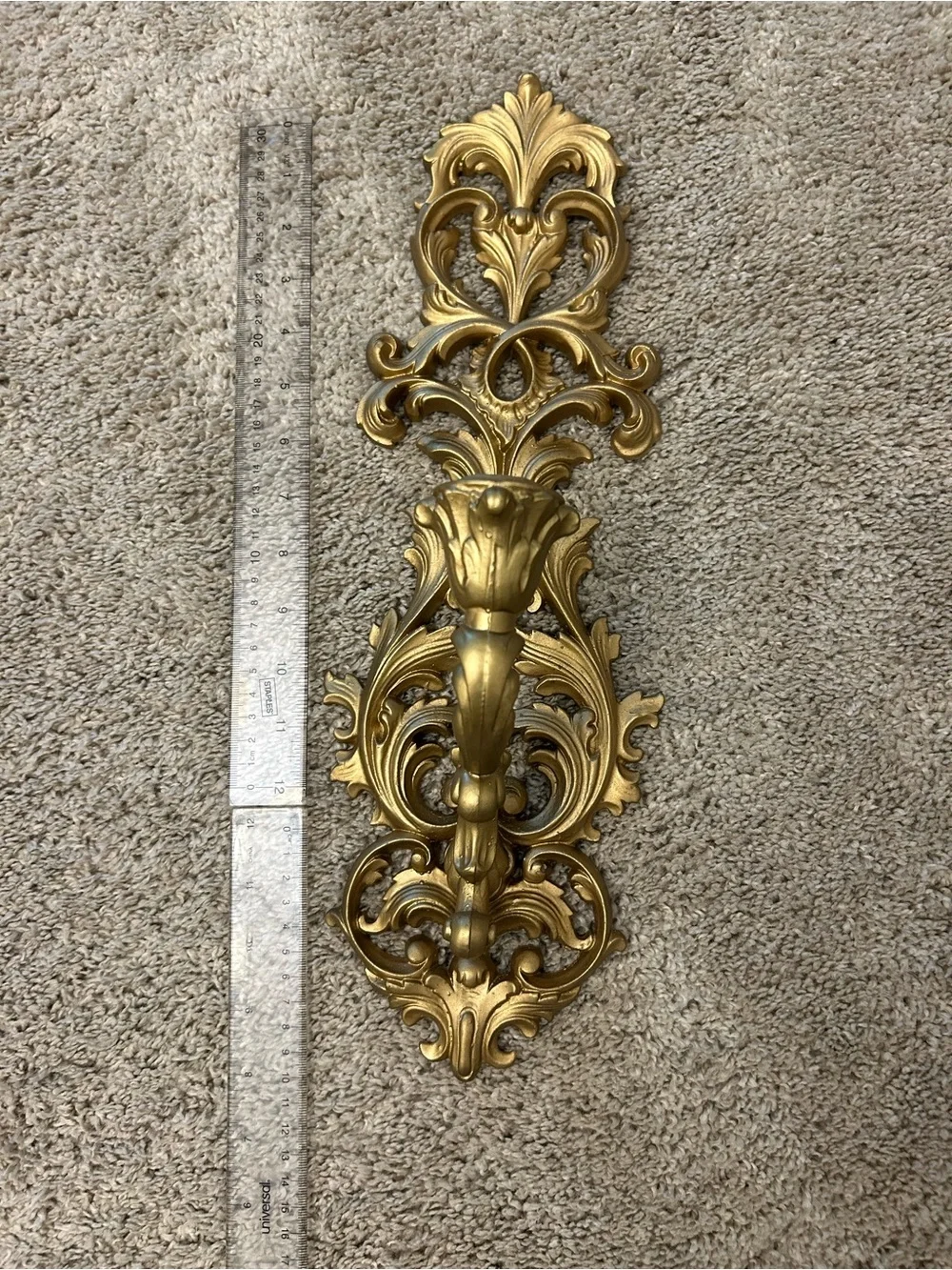 Vintage Gold Wall Sconces - Decorative Pair (2)pc for Home Wall Decor