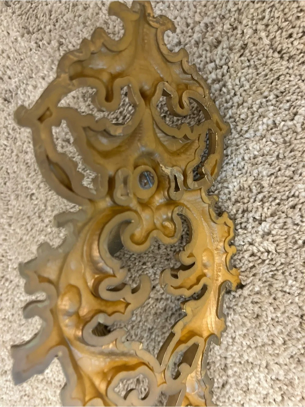 Vintage Gold Wall Sconces - Decorative Pair (2)pc for Home Wall Decor