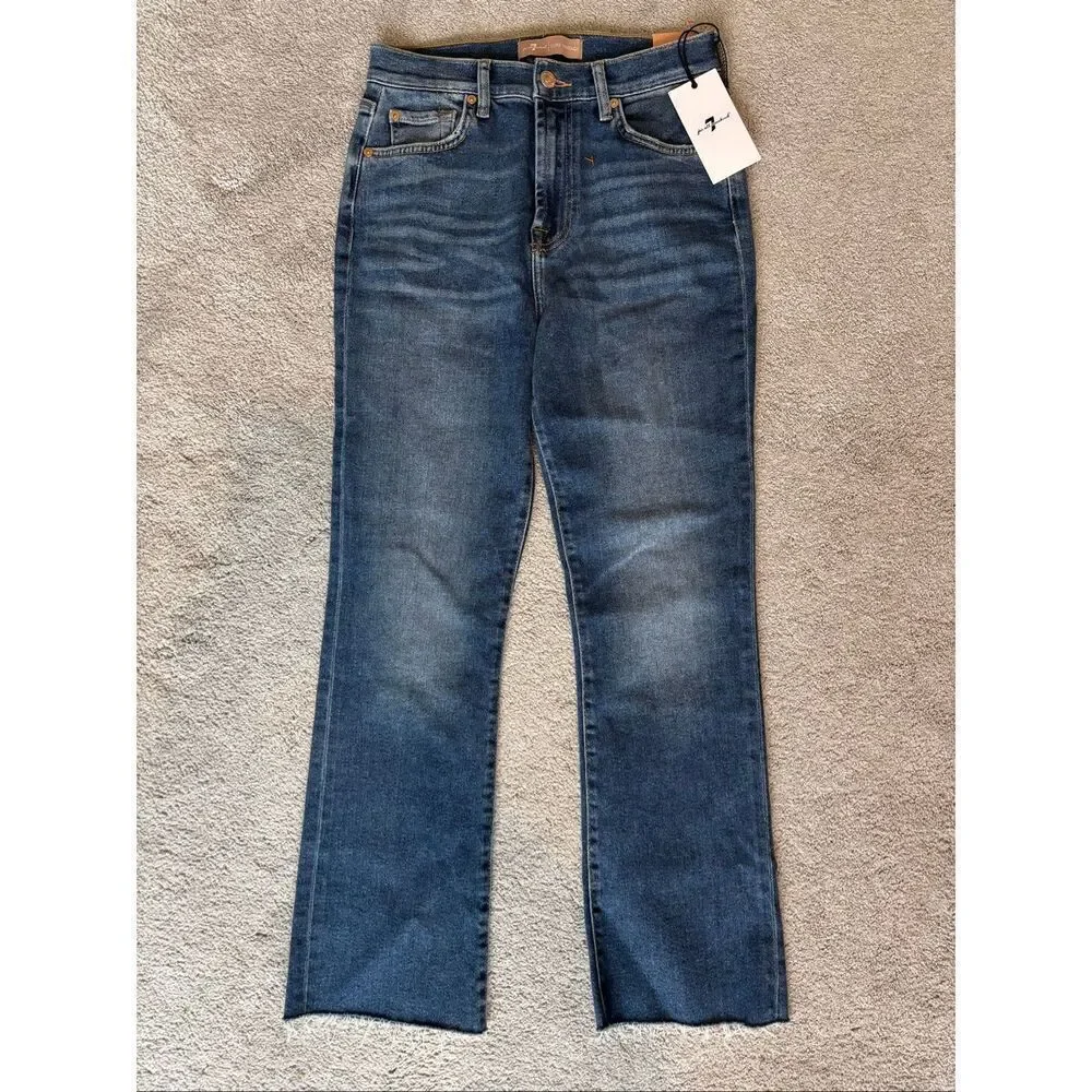 NWT Seven for all mankind seven jeans high waist slim kick size 28, $218 F4