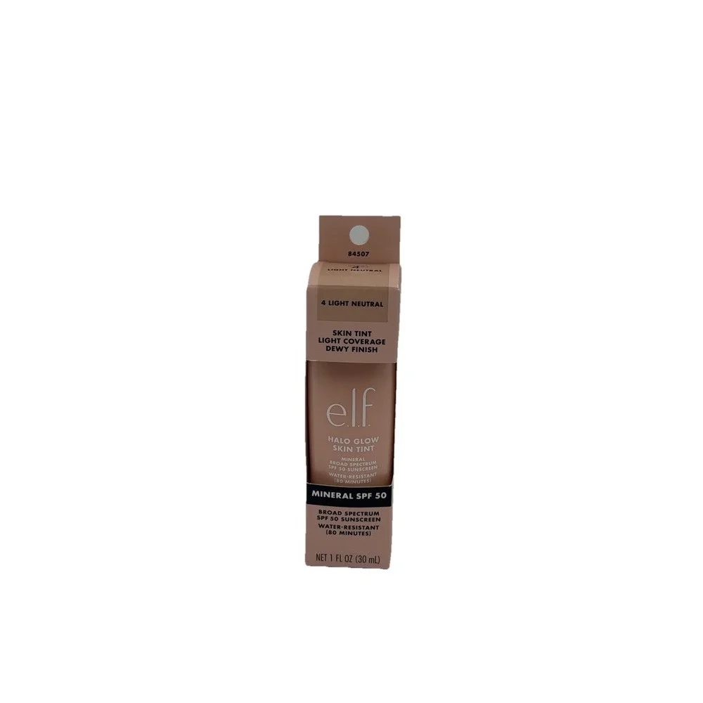 e.l.f. Halo Glow Skin Tint SPF 50, Tinted Moisturizer,‎ Light Neutral - Exp 2027