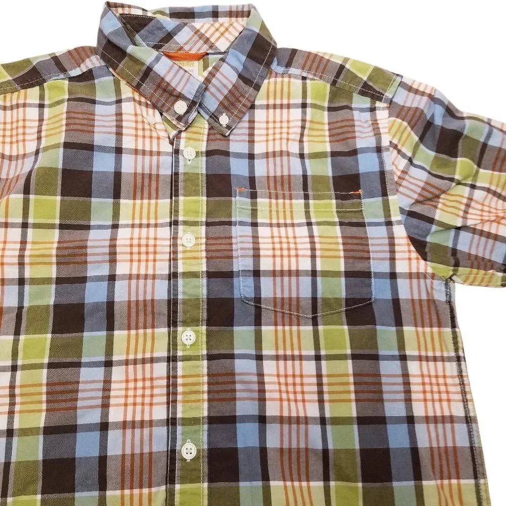 Gymboree plaid button