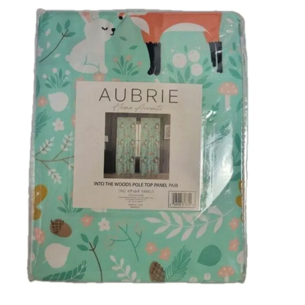 NEW Curtains Children's Pole Top Panels Pair 40