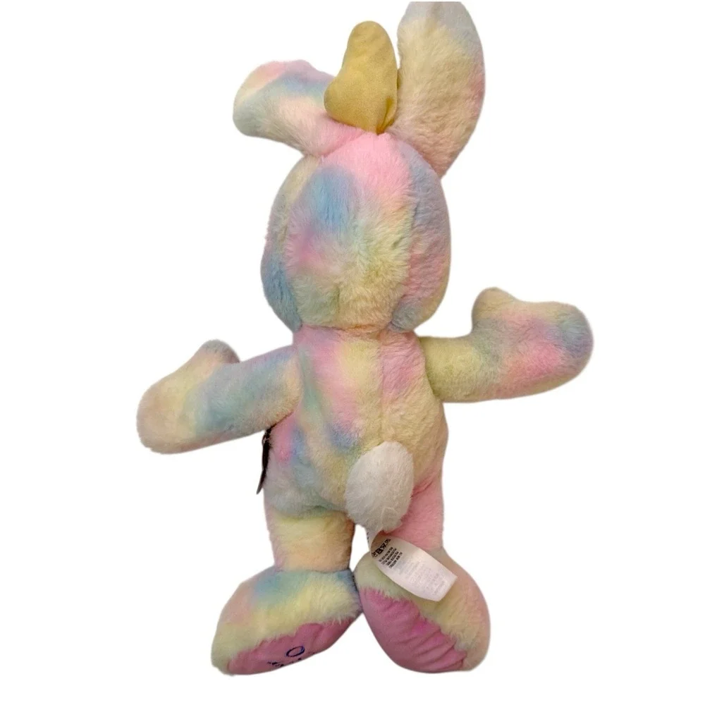Disney Store 2020 Minnie‎ Mouse Tie Dye Easter Bunny Plush Stuffed Animal Toy