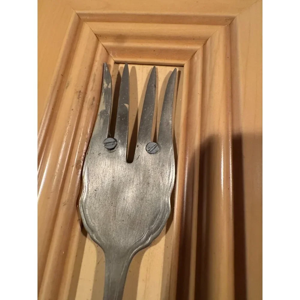 2 Handmade Silverware Wall‎ Hangings with Hooks – Super Unique! 🍴✨