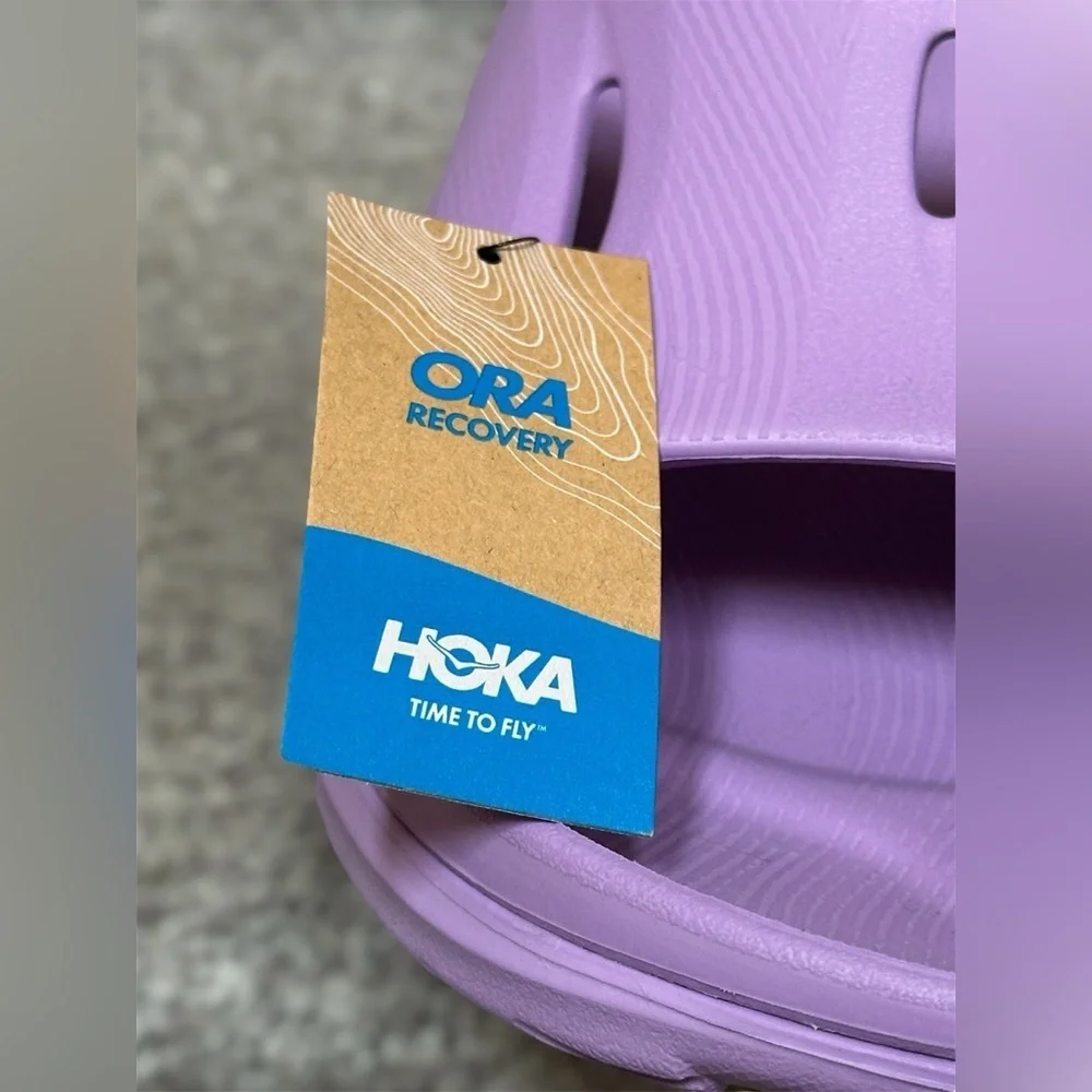 NEW Hoka Ora Recovery Unisex Slides 3‎ in Lilac Purple - Men’s 14/Women’s 16