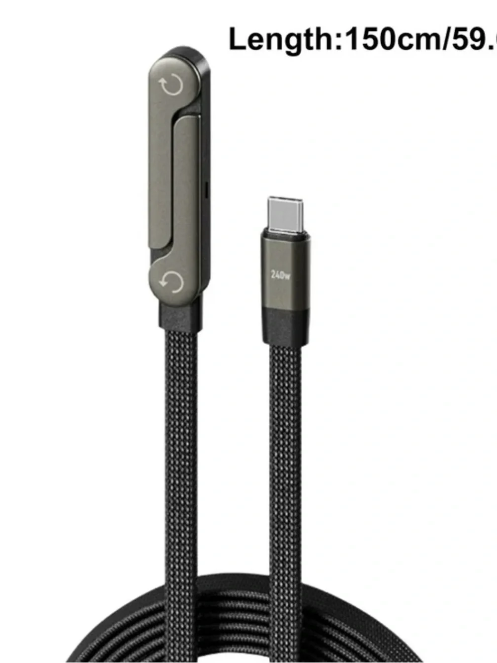 Fast Charging Flat Data Cable USB C to C