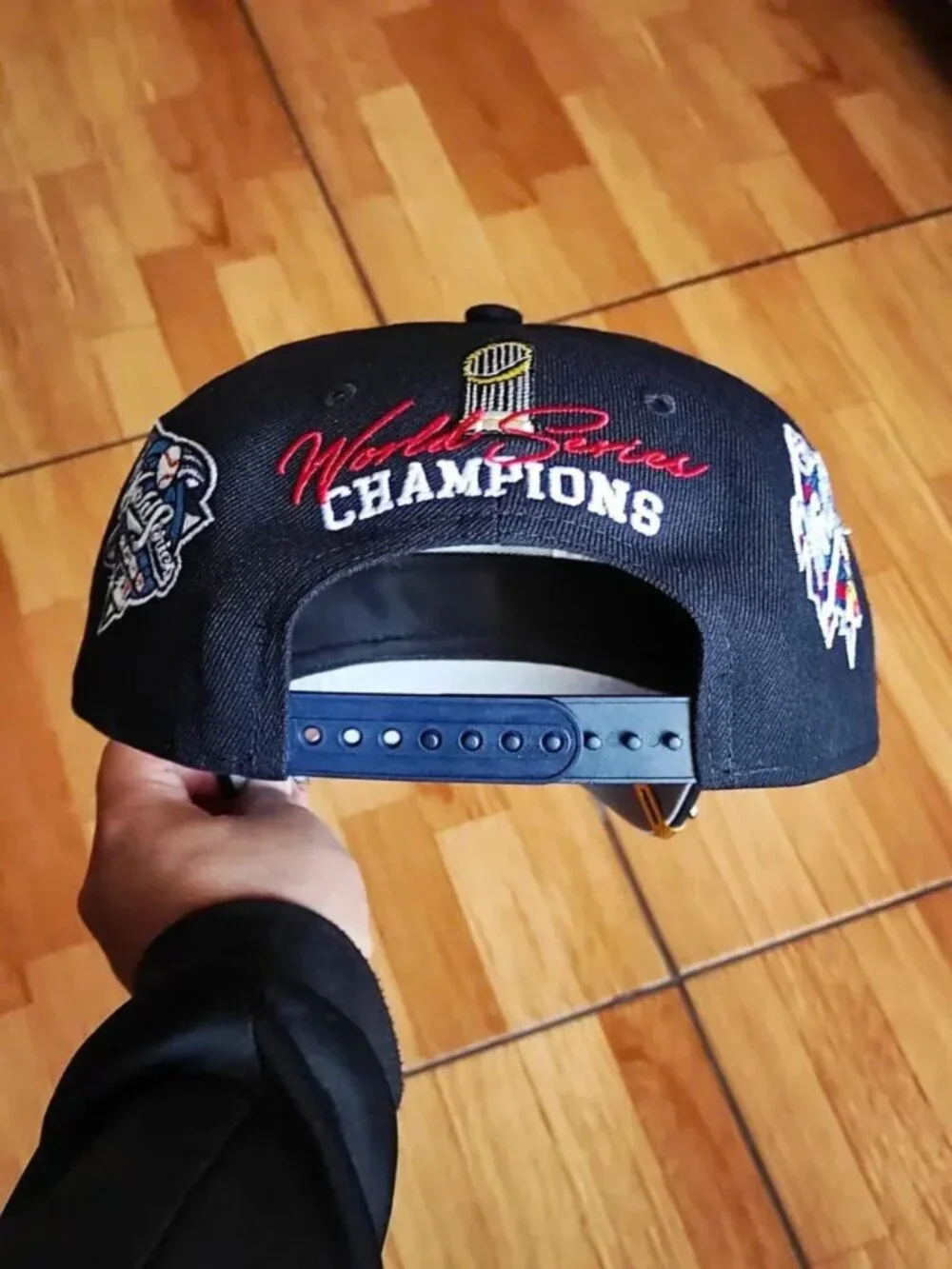 New Era New York Yankees 27x World Series Champions Snapback Hat Black MLB Cap