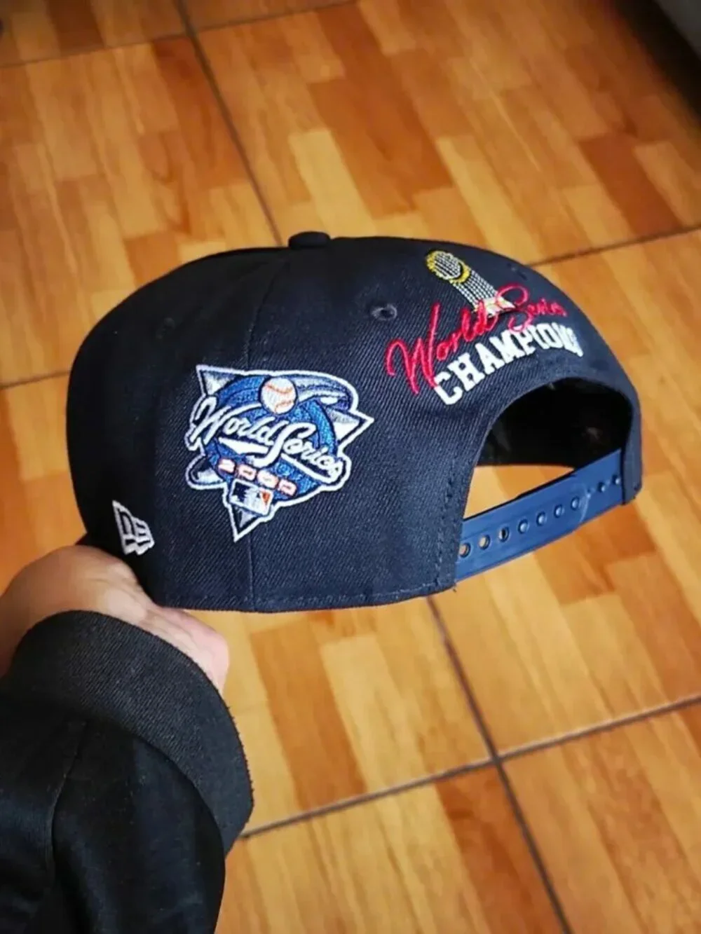 New Era New York Yankees 27x World Series Champions Snapback Hat Black MLB Cap