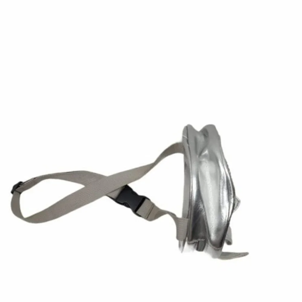 Unicorn Silver Metallic Sequin Round Fanny Pack