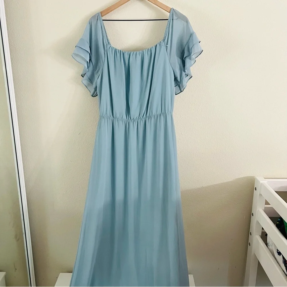 Ceremony by Joanna August chiffon measurements 64