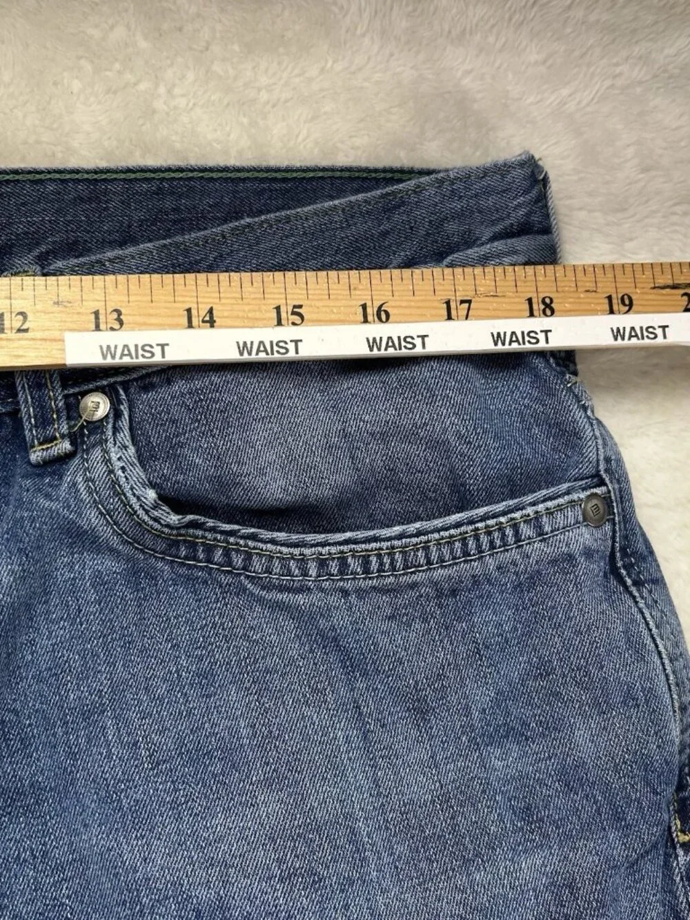 Emidio Tucci Jeans Men’s 36x32 Cotton Blend 5-Pocket Blue Denim