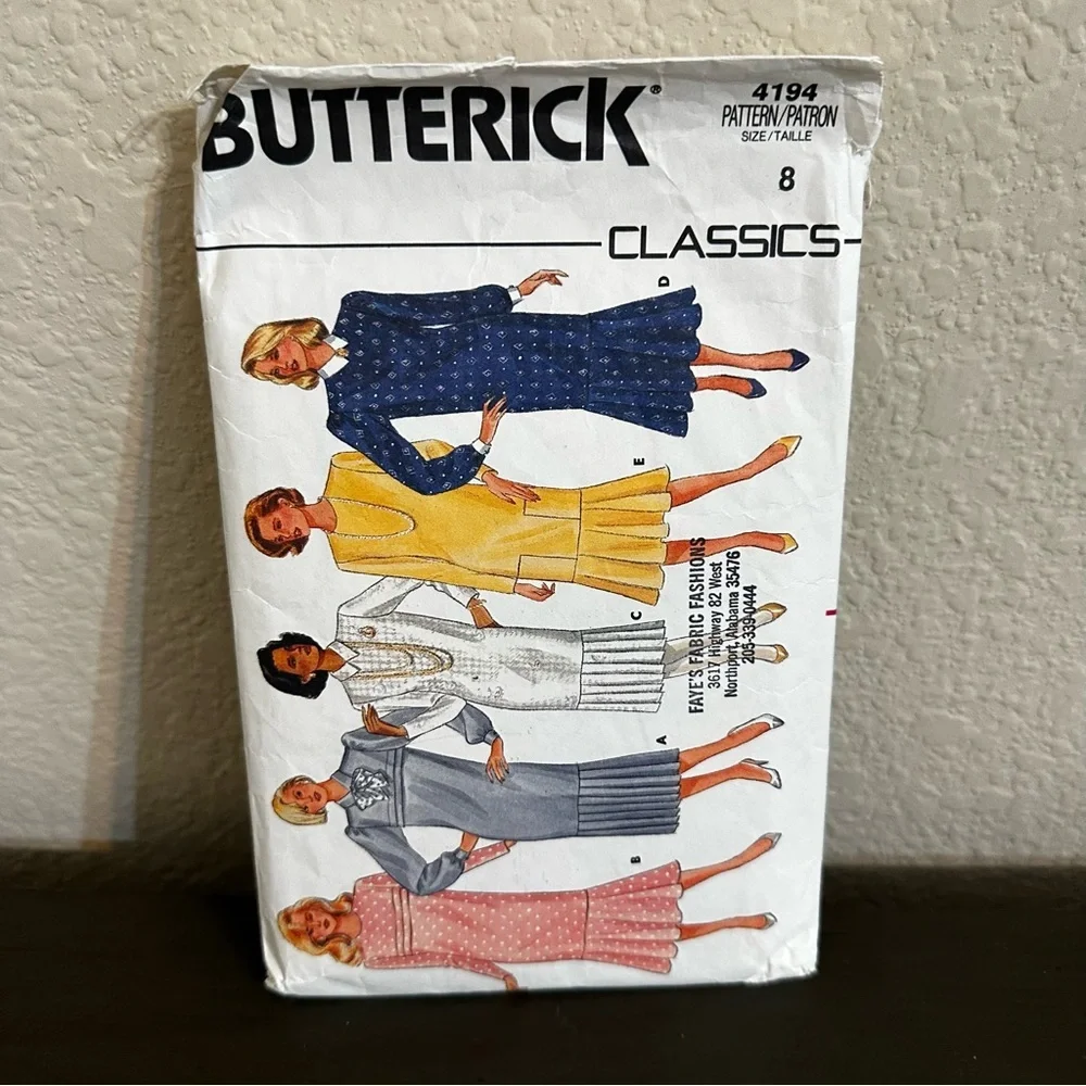 Vintage 1986 butterick