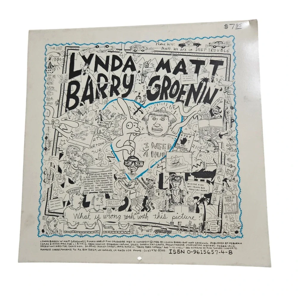 Lynda Barry & Matt Groening vintage 1987