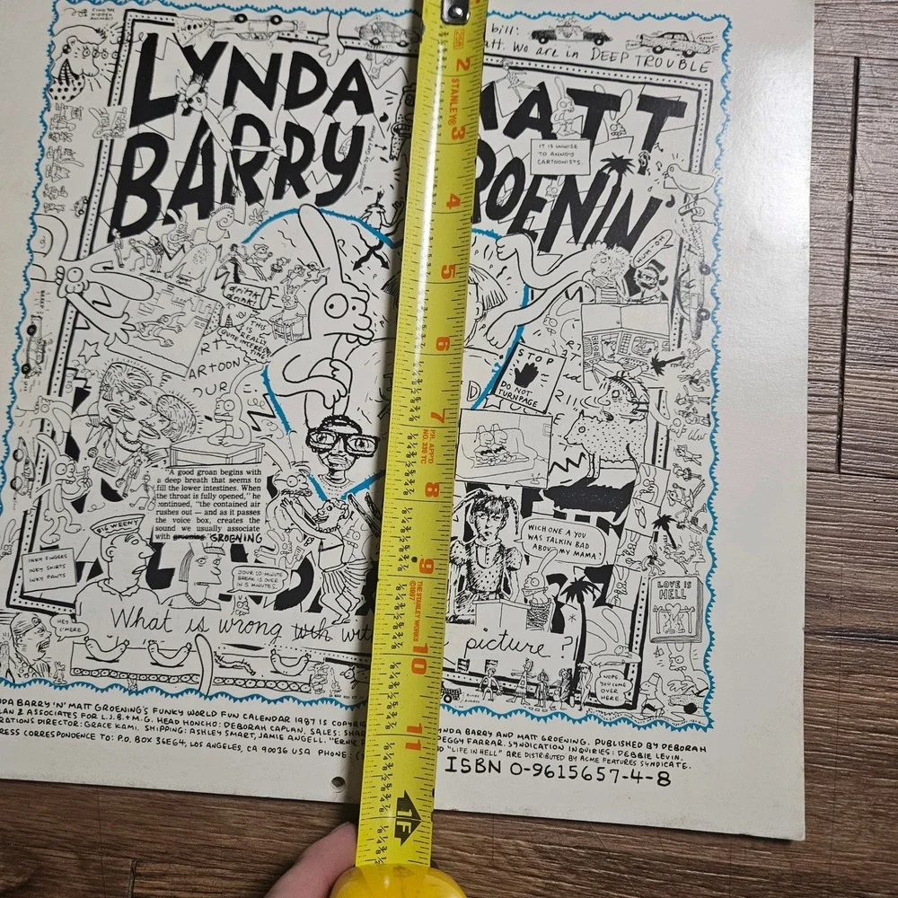 Lynda Barry & Matt Groening vintage 1987