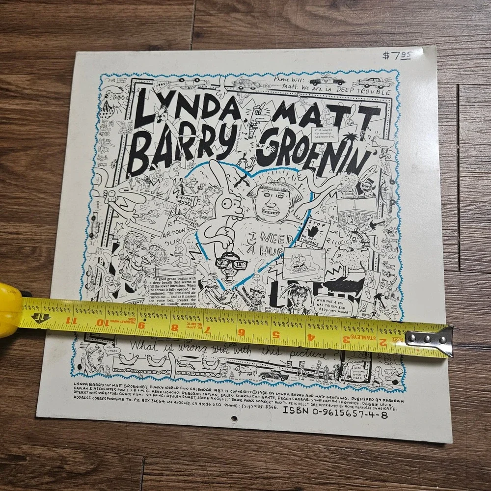 Lynda Barry & Matt Groening vintage 1987