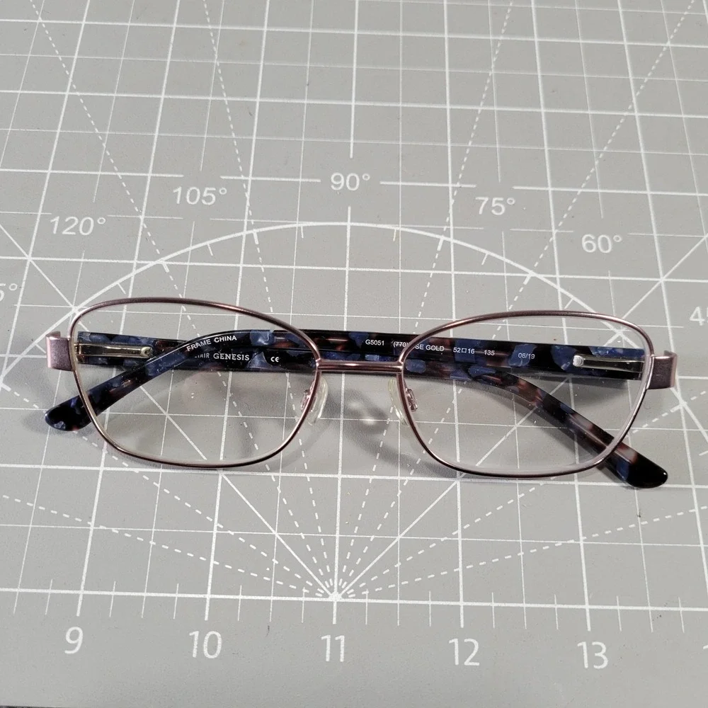 Altair Genesis Eyeglasses ONLY G5051‎ 52-16-135 Rose Gold Tortoise Full Rim