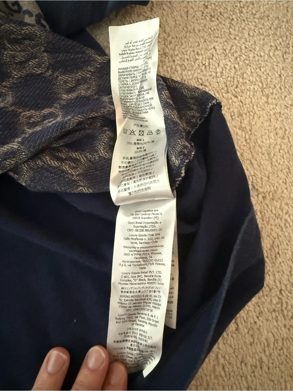 Gucci blue polo