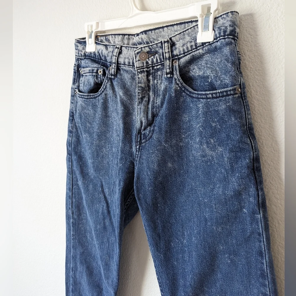 Mens Levi's 502 Acid Wash Jeans 28 X 30