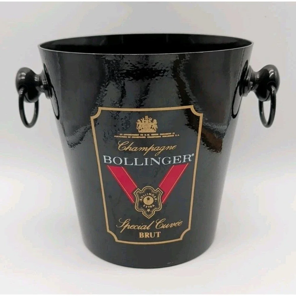 VINTAGE FRENCH CHAMPAGNE BOLLINGER ALUMINIUM BUCKET / COOLER