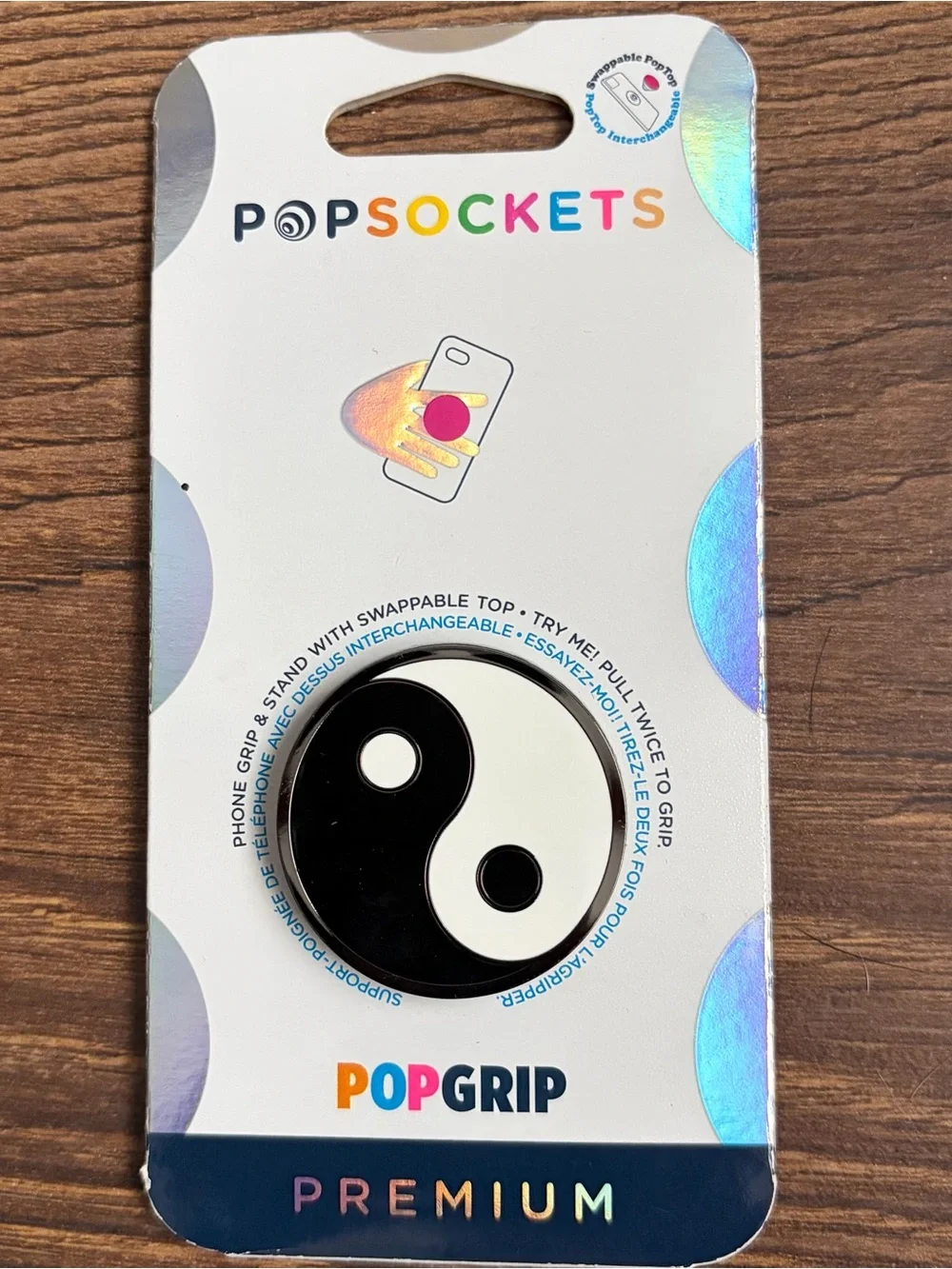 Premium Yin Yang PopSockets PopGrip Enamel Phone Grip and Stand