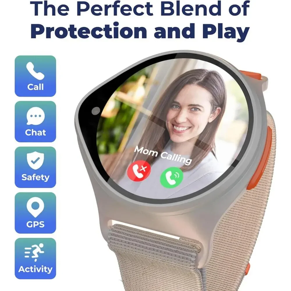 Nick Watch Kids Smart Watch GPS Tracker, Video Calling, SOS, Parental Controls