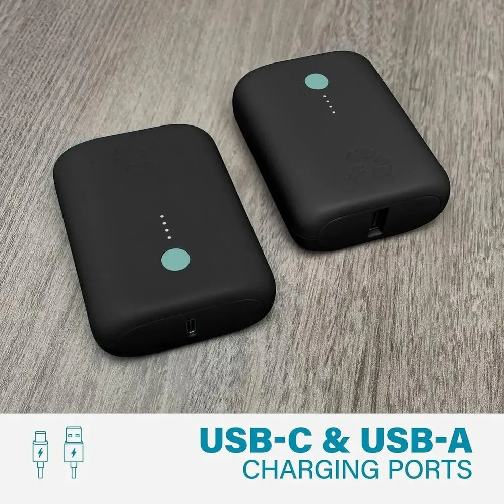 Nimble Champ Lite 5K Portable Charger, 15W USB-C Fast Charging Power Bank, Black