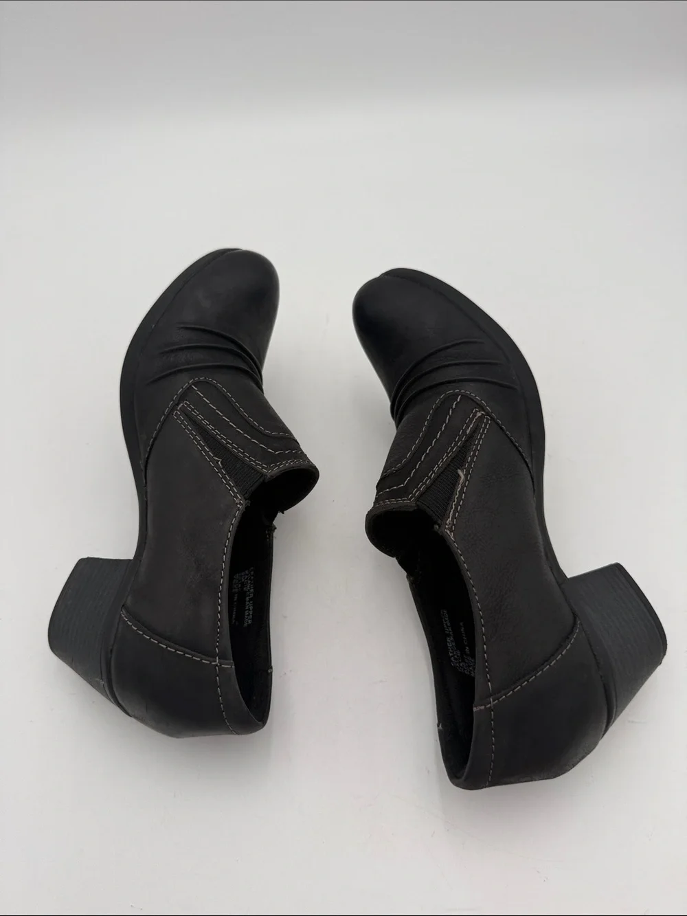 Earth origins Black Low Heel Slip-On Pumps booties women 8M casual office Y2K